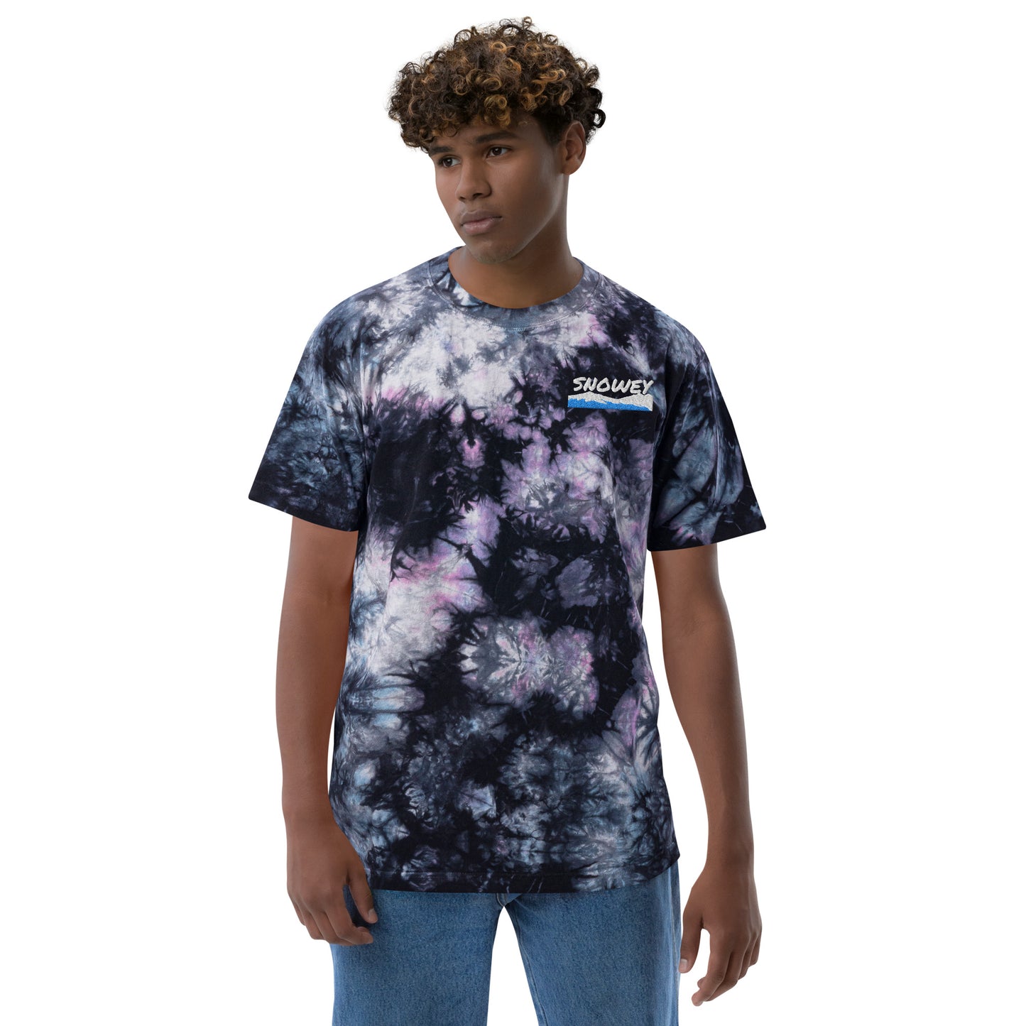 snowey Oversized tie-dye t-shirt